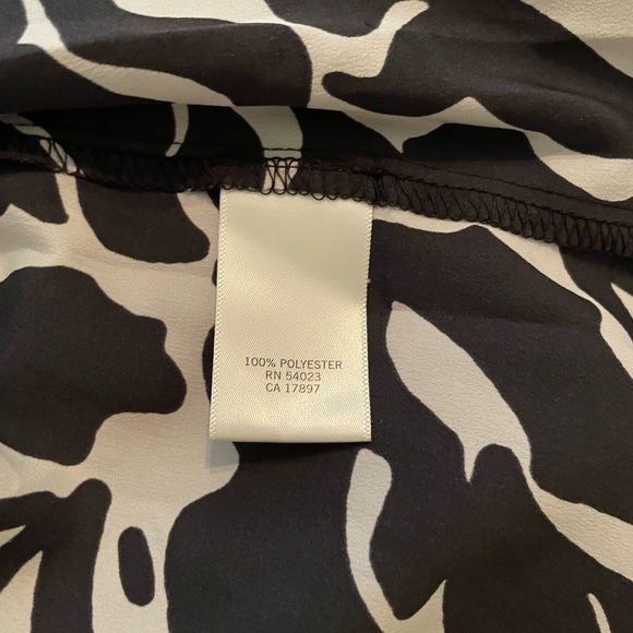 Size 0 Banana Republic Print Black/White Maxi Dress - Picture 4 of 6